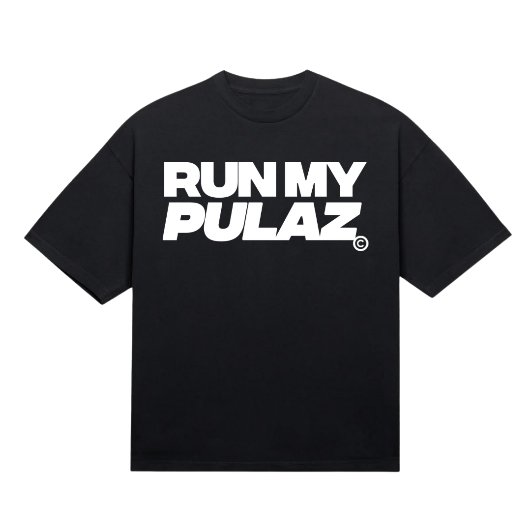 RUN MY PULAZ TEE - BLACK