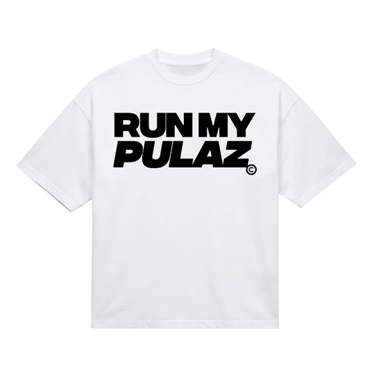 RUN MY PULAZ TEE - WHITE