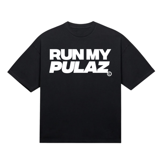 RUN MY PULAZ TEE - BLACK